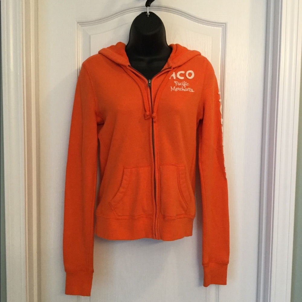 Hollister Orange Hoodie Size Small